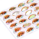 Crystal Sun Navette Vorm Hoogwaardige Glas Glas gericht